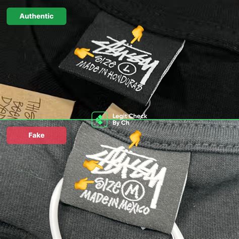 fake stussy clothing|how to spot a stussy shirt.